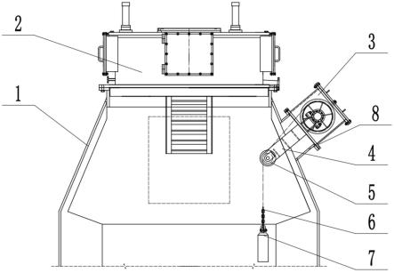 一种炼铁高炉配套的机械式高炉探尺的制作方法