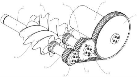 一种无油螺杆传动结构及具有该传动结构的压缩机的制作方法