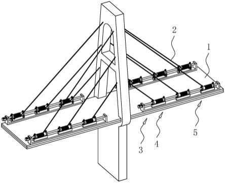 一种桥梁施工用钢索拉紧装置的制作方法
