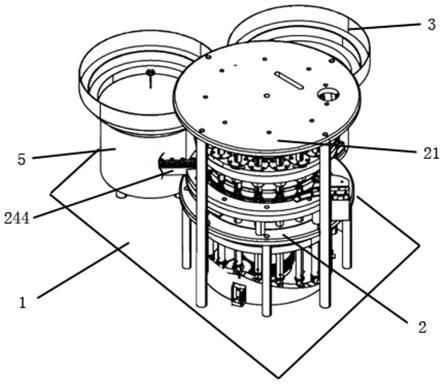 一种泡沫泵密封套件组装生产线的制作方法