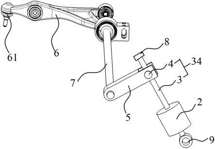 一种扭杆弹簧主动悬架系统及其车辆的制作方法