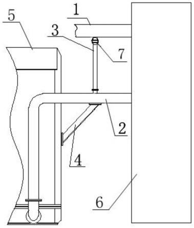 一种新型的用于水冷变压器冷却联管支撑结构的制作方法