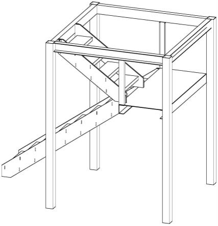 一种泵站检修口组装式楼梯的制作方法