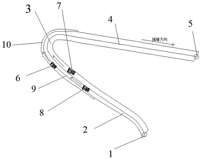 一种变幅度弯道接缝连接结构的制作方法