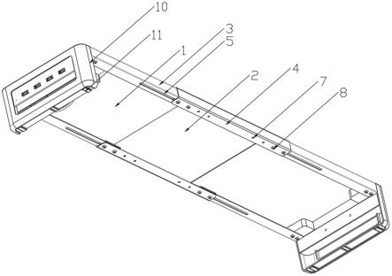 一种适应不同桌面长度的增高架的制作方法