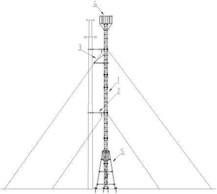 用于配电线路杆塔作业的全地形绝缘塔及其倒装起吊装置的制作方法