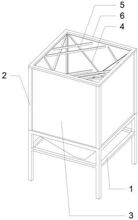 一种新型柱承式方形钢板仓内部斜撑的制作方法