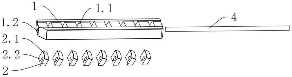 一种双曲面螺旋瓦形磁钢的定位装置的制作方法