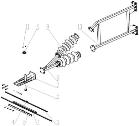 一种受电弓压力检测设备双弓隔断装置的制作方法