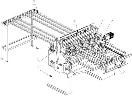 一种横拼机用木皮传输归正装置的制作方法