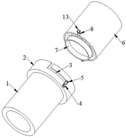 一种用于汽车暖风水管的接口密封装置的制作方法