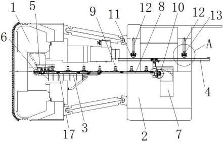 能够适应小转弯半径工况的TBM主机皮带机布置结构的制作方法