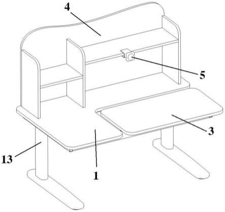 一种具有防夹手功能的电动倾斜桌面的升降桌的制作方法