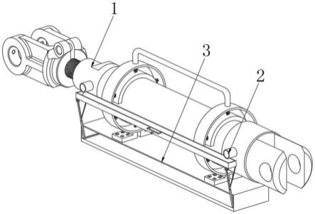 一种带有合压式接油托盘支撑装置结构的液压缸的制作方法