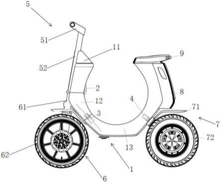 一种环形结构折叠电动自行车的制作方法