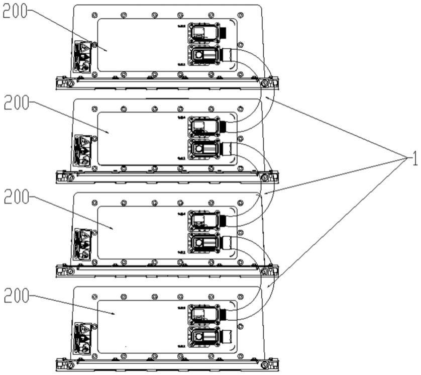 电连接线束组件、电池组件及作业机械的制作方法