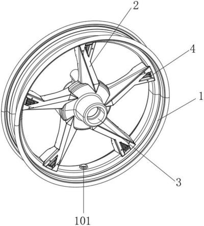 一种复合材料的新型电动车车轮的制作方法