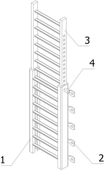 一种便于安装的伸缩式铝合金爬梯的制作方法