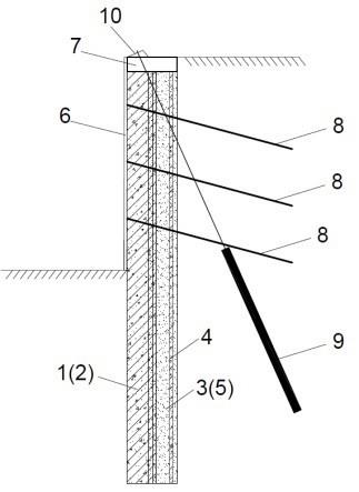 一种复合桩墙-锚杆结构的制作方法