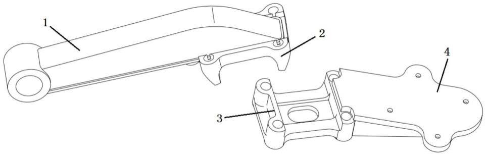 一种空气悬架用焊接式导向臂的制作方法
