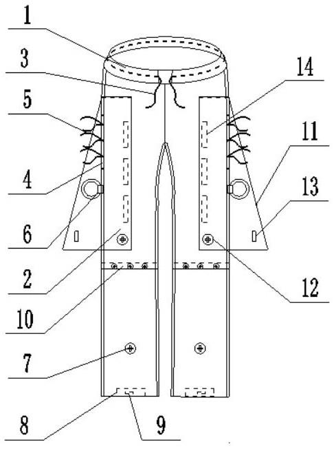一种方便安全的病号裤的制作方法