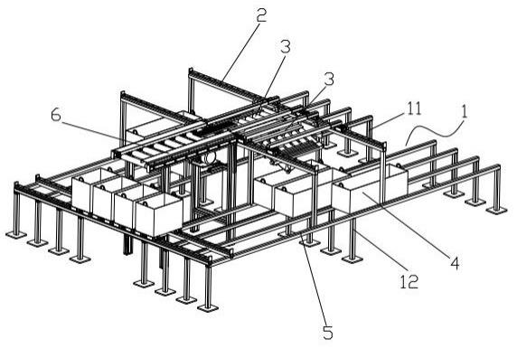 钢筋移动托辊下料机的制作方法