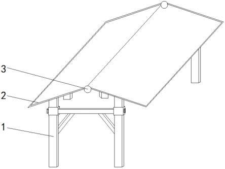 一种太阳能光伏发电用的屋顶架构的制作方法