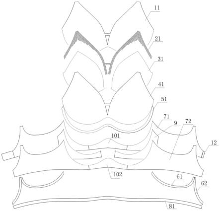 一种车缝和贴合合理搭配的文胸结构的制作方法