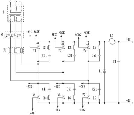 750V进线串联谐振中频电源装置的制作方法