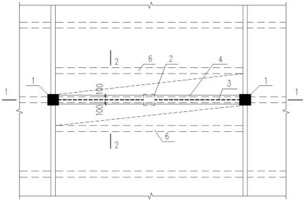 斜柱转换结构连接节点及斜柱转换结构的制作方法