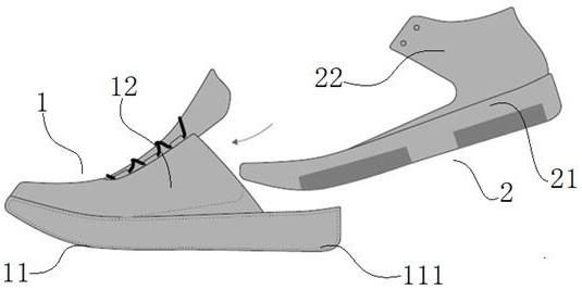 一种新式可换鞋面、鞋底的模块化鞋子结构的制作方法