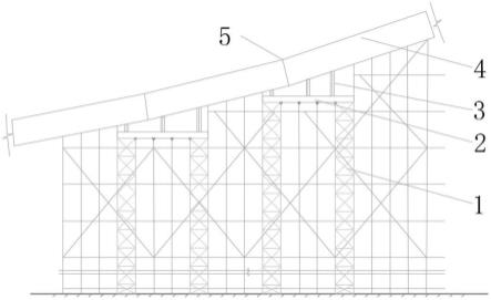 一种大跨度悬挑弧形钢梁支撑安装结构的制作方法