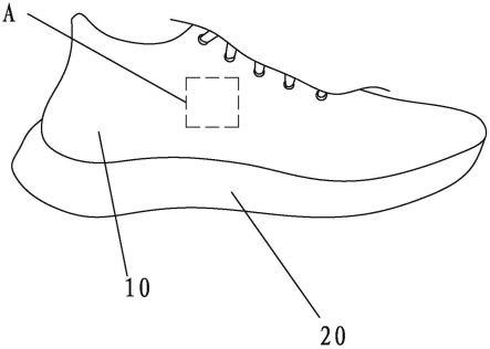 一种局部增强鞋面结构的制作方法