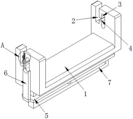一种用于带式输送机的迷宫式托辊卡槽结构的制作方法