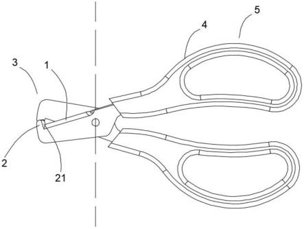 具有引导切点功能的金属钢带剪刀的制作方法