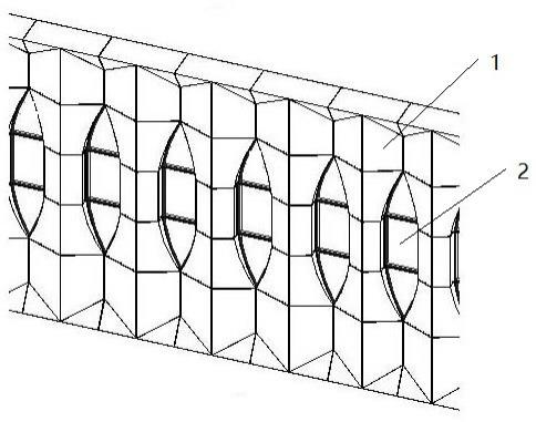 一种折线形铝板梭子型玻璃的幕墙结构及其施工方法与流程