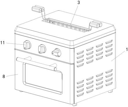 一种多士炉与空气烤箱一体机的制作方法