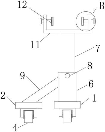 液压油缸的可调节式支脚的制作方法
