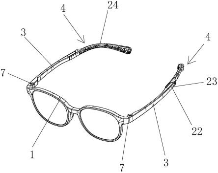 具有组合眼镜脚的眼镜的制作方法