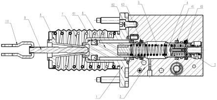 一种用于车辆电子液压制动系统的三腔增压结构的制作方法