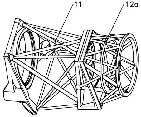 一种集成后联接架的风电机组轴承座的制作方法