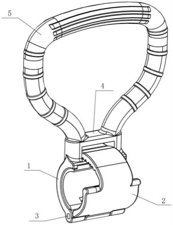 一种壶铃提手及其卡扣结构的制作方法