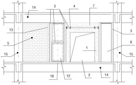 一种与填充墙门洞构造结合的减震布置结构的制作方法