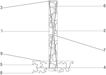 圆形承重柱的加固结构的制作方法