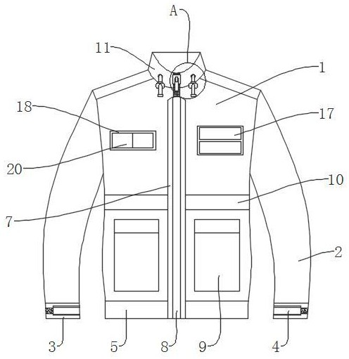 一种便于夜间使用的保安标志服的制作方法