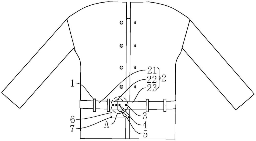 一种家居服扣眼调腰围结构的制作方法