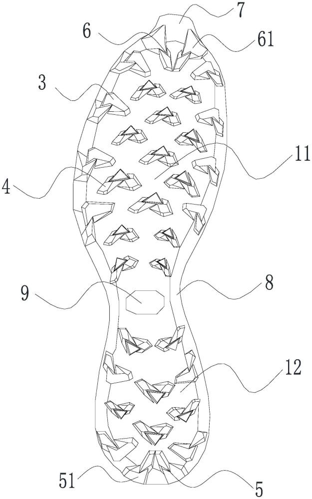 一种具备强抓地力的鞋底结构的制作方法
