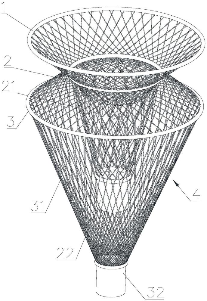 一种可实现多孔径同步采样的浮游生物拖网的制作方法