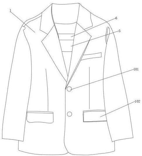 一种带有可拆卸保温内层的西服的制作方法