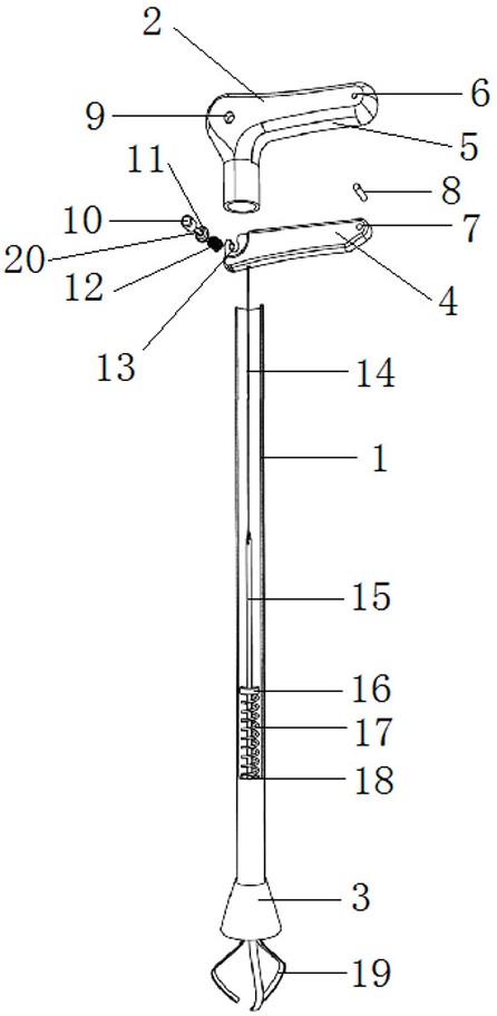 一种新型捡拾手杖装置的制作方法